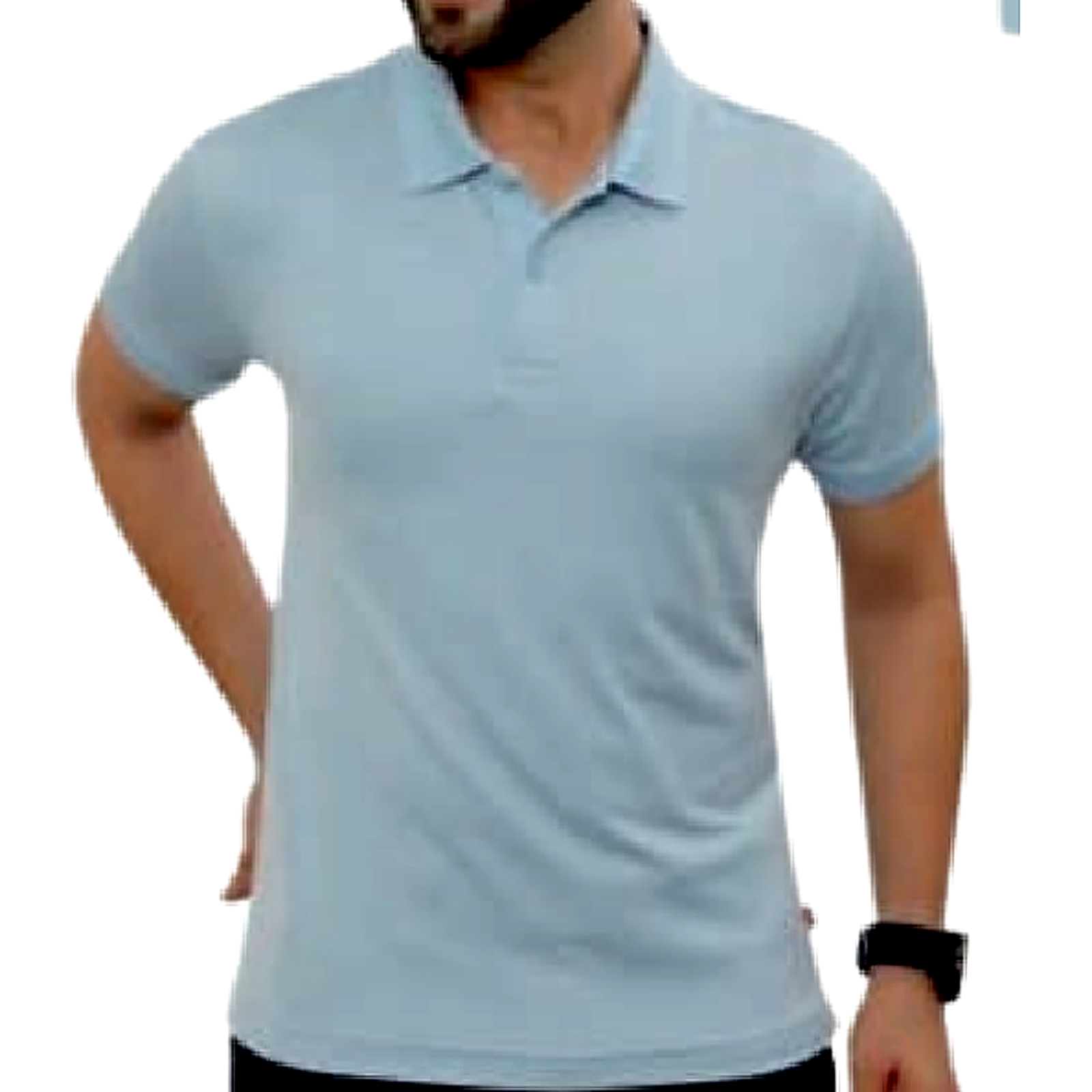 Polo T-Shirt — Sky Blue